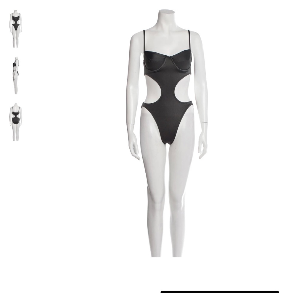Norma Kamali Grey One-Piece Swimsuit